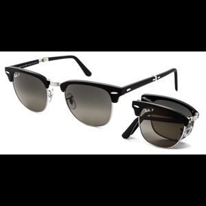 Ray-Ban Polarized Clubmaster Folding Sunglasses